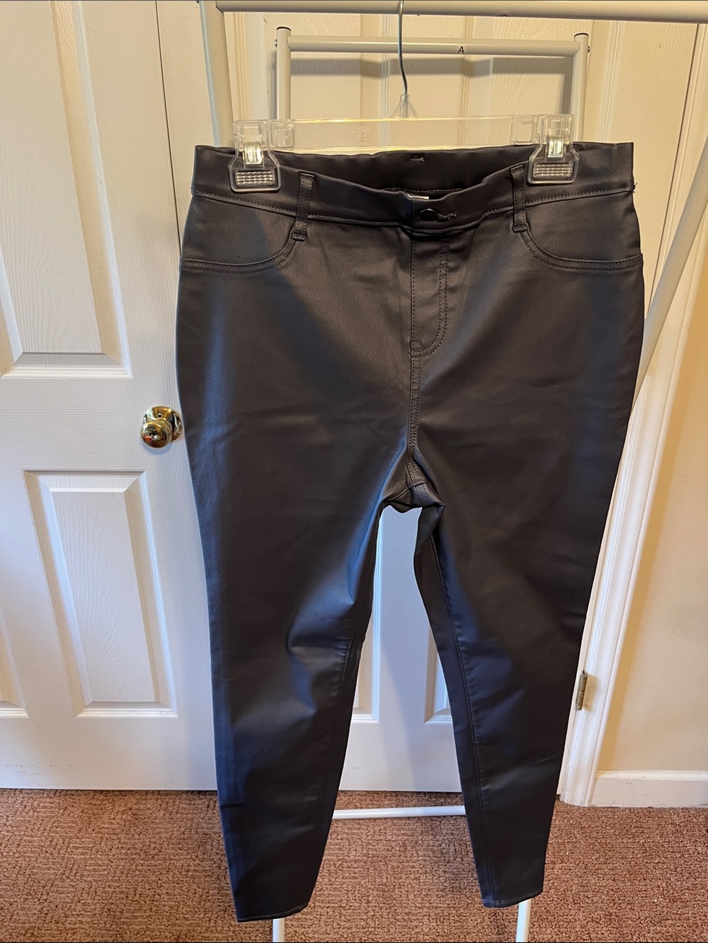 Time and Tru Black Faux Leather Pants